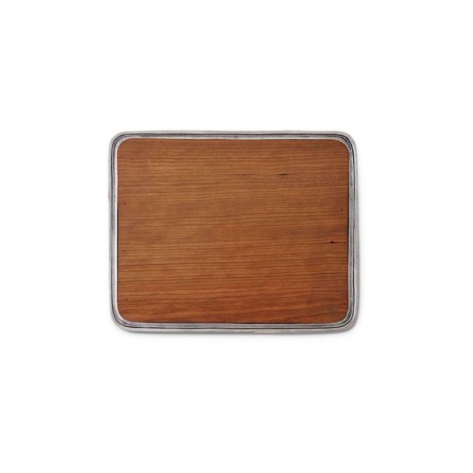 Match Pewter Bar Tray with Wood Insert