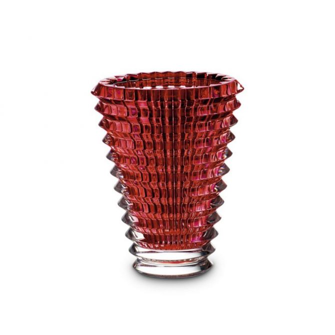 Baccarat Red Eye Oval Vase, Small