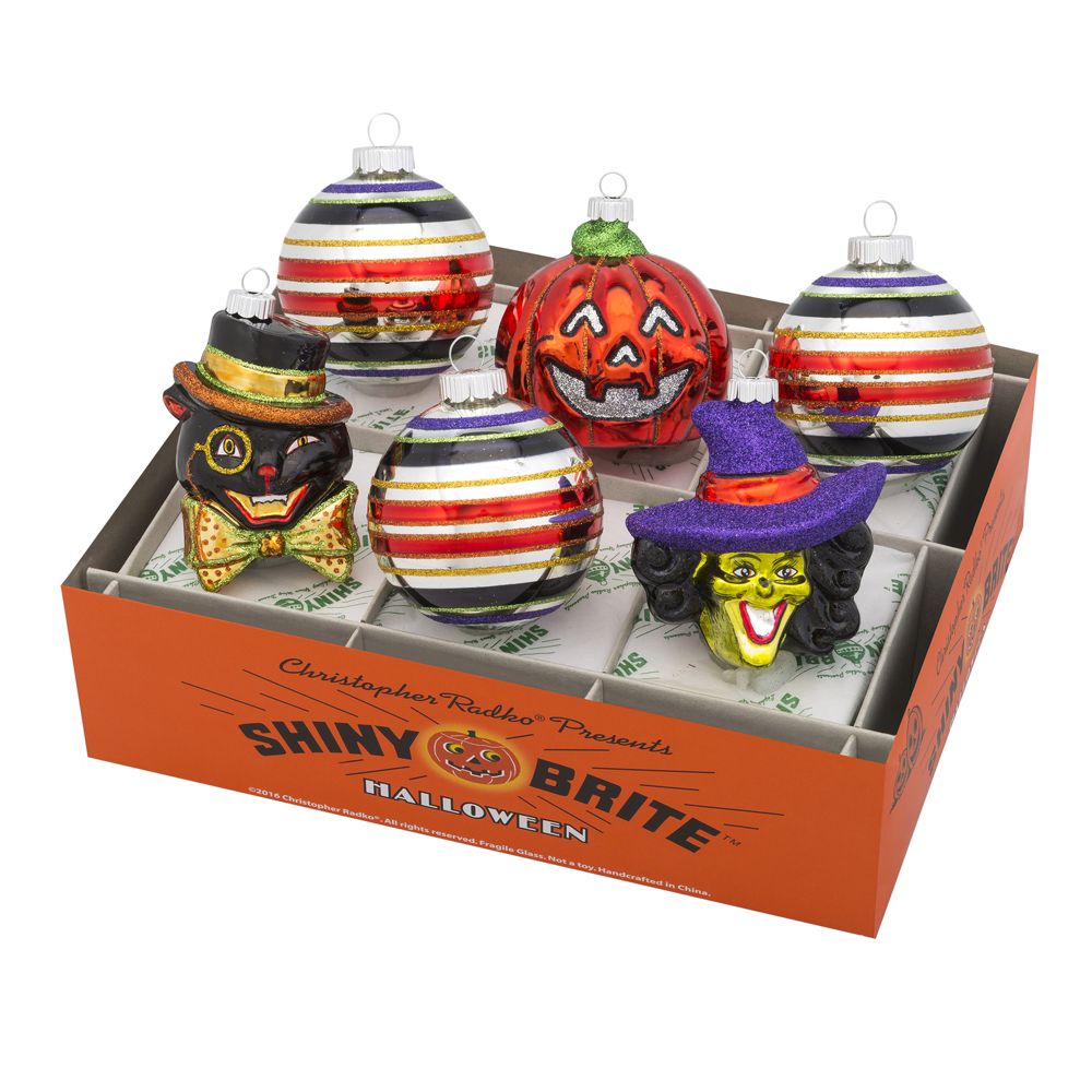 Christopher Radko Halloween Ornaments
 Christopher Radko Halloween 6 Piece Ornament Set Assorted