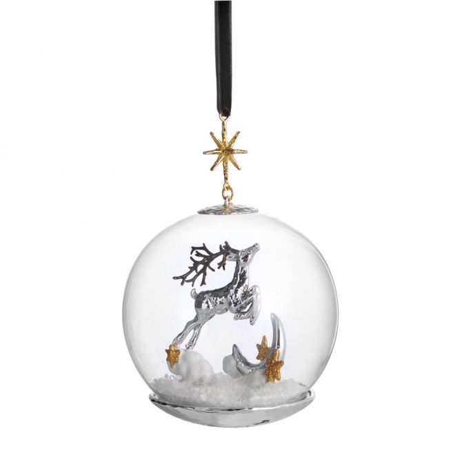 Michael Aram Reindeer Snow Globe Ornament