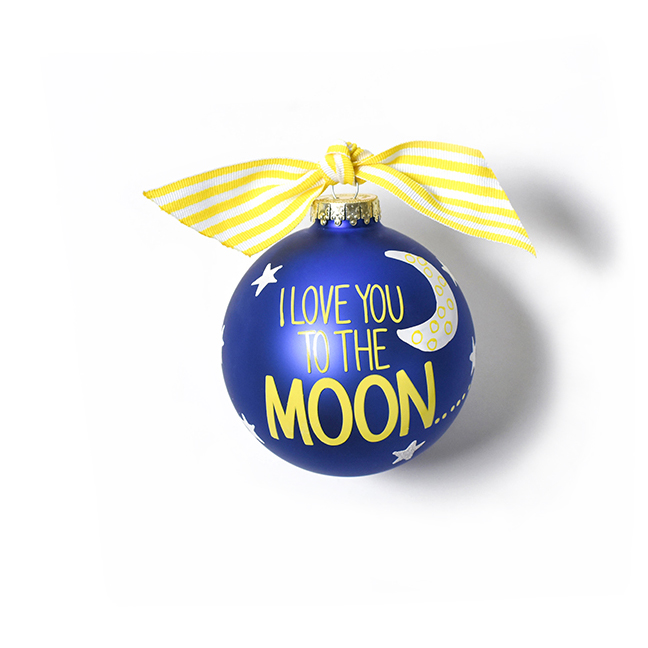 Coton Colors I Love You to the Moon and Back Glass Ornament