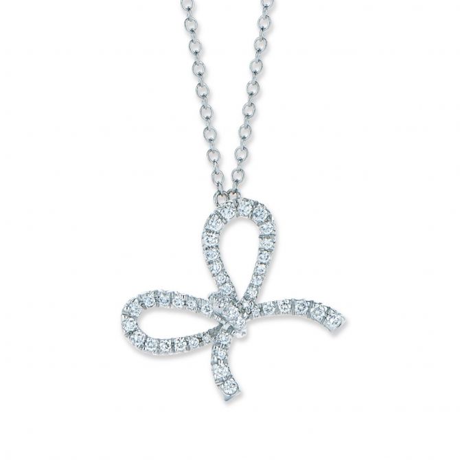 Kwiat 18K White Gold Elements Diamond Pendant, 16"