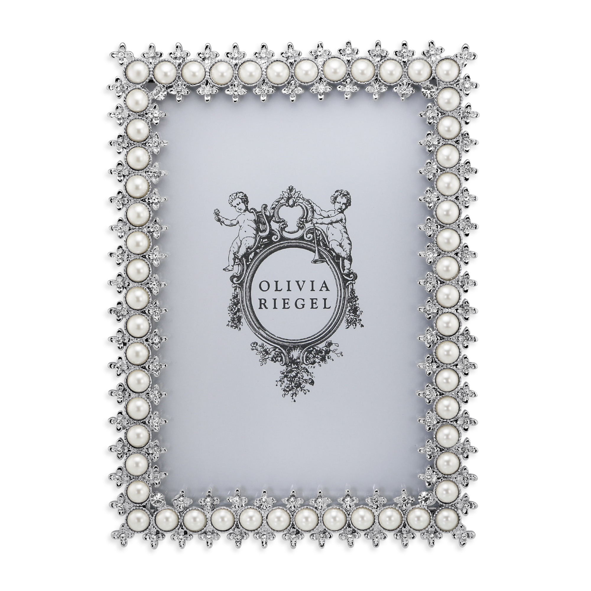 Olivia Riegel Crystal & Pearl Frame, 4x6 | Borsheims