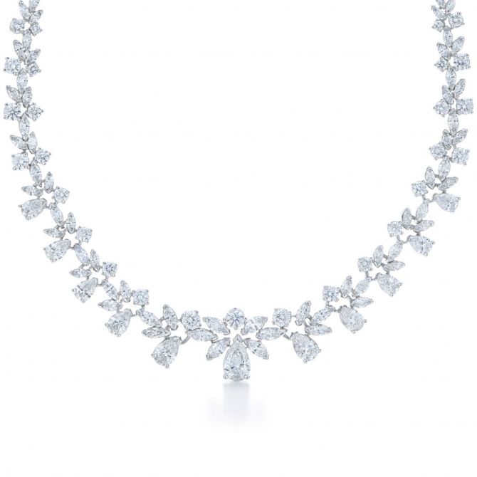 Kwiat Platinum American Beauty Necklace, 15.25"