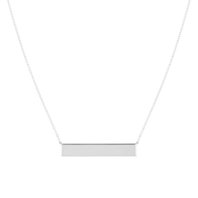 Sterling Silver Bar Necklace