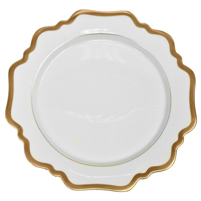 Anna Weatherley Antique White with Gold Dinner Plate