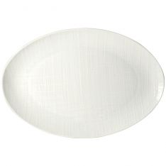 Bernardaud Organza White Oval Platter, 15"