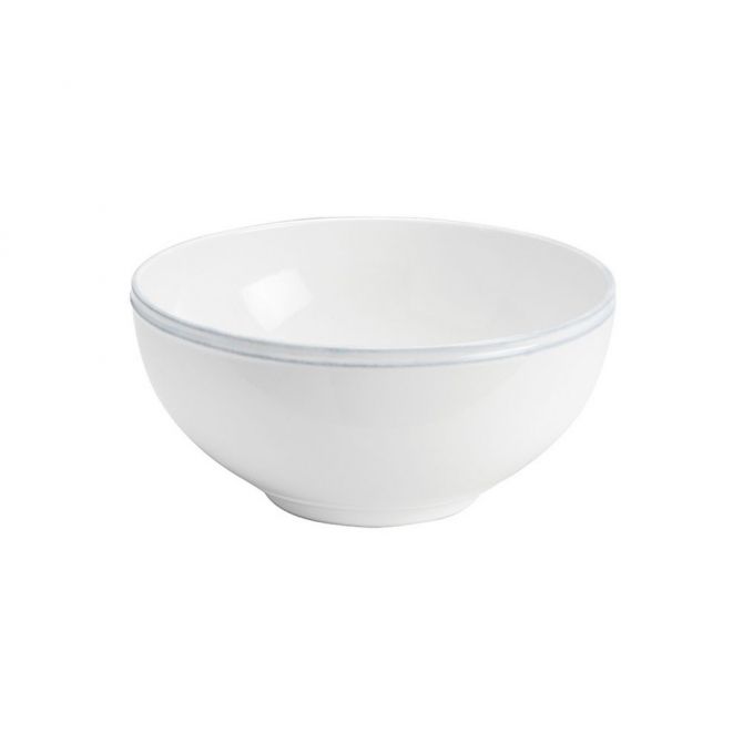 Costa Nova Friso White Salad Bowl, 8.25"