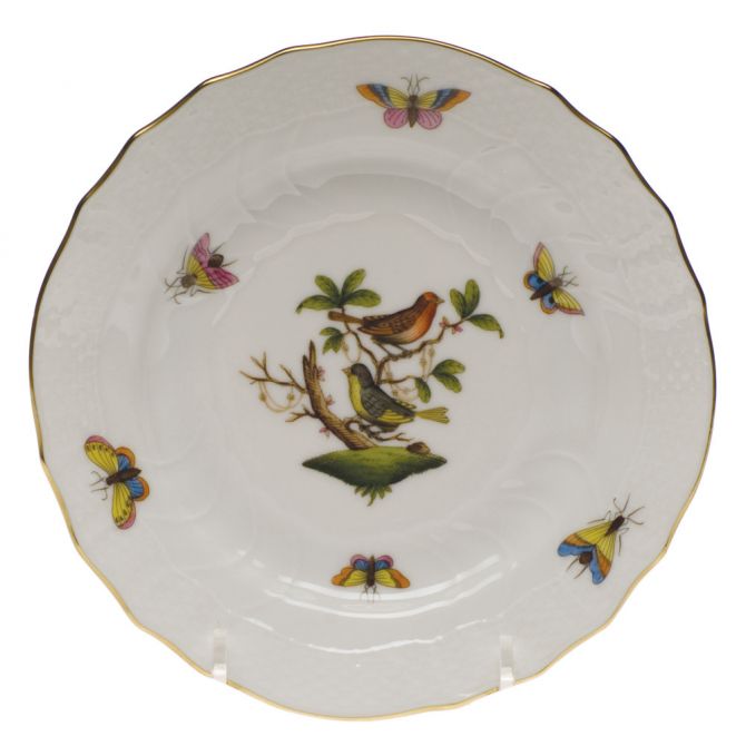 Herend Rothschild Bird Bread & Butter Plate, Motif 3