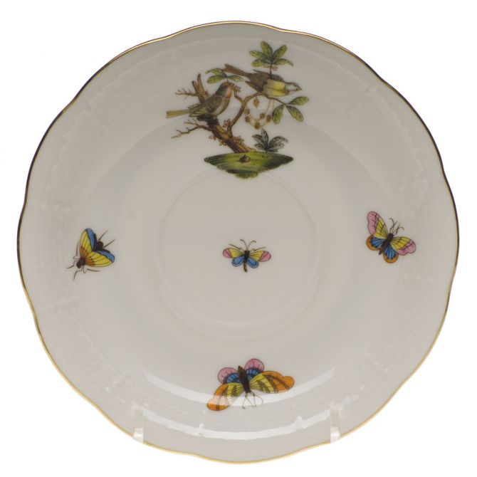 Herend Rothschild Bird Tea Saucer, Motif 11