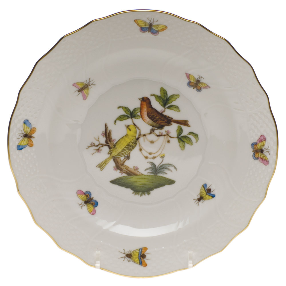 Herend Rothschild Bird Salad Plate, Motif 6 | RO01518006 | Borsheims