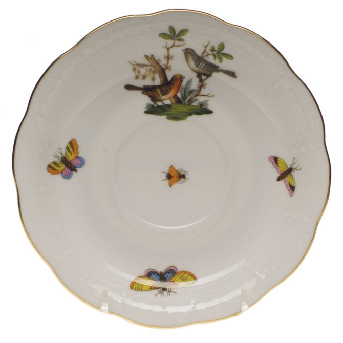 Herend Rothschild Bird Tea Saucer, Motif 5