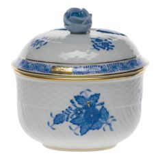 Herend Chinese Bouquet Blue Covered Sugar