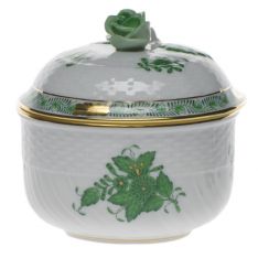 Herend Chinese Bouquet Green Covered Sugar