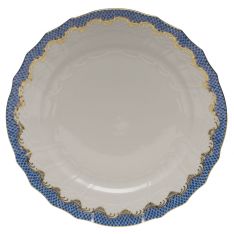 Herend Fish Scale Blue Service Plate