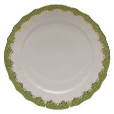 Herend Fish Scale Green Service Plate, RO/VBO