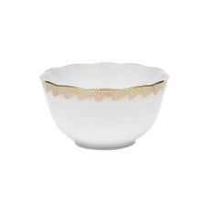 Herend Fish Scale Gold Round Bowl