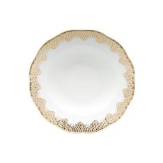 Herend Fish Scale Gold Rim Soup Plate