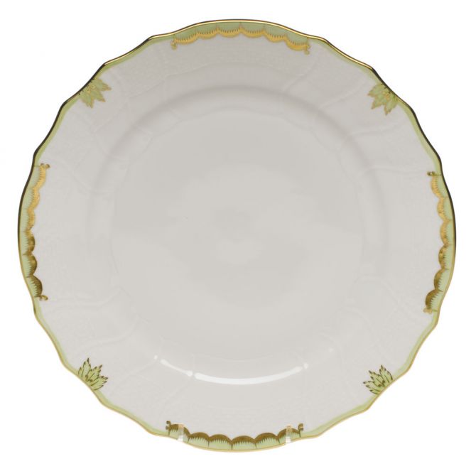 Herend Princess Victoria Green Dinner Plate