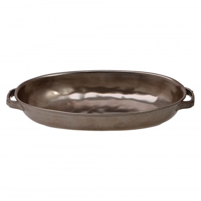 Juliska Pewter Stoneware Large Shallow Baker