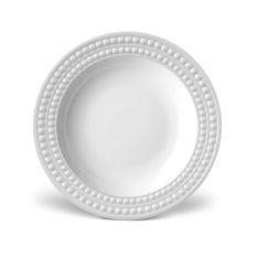 L'Objet Perlee White Soup Plate