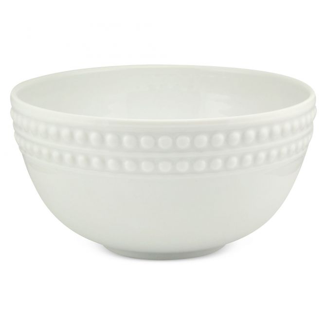 L'Objet Perlee White Cereal Bowl