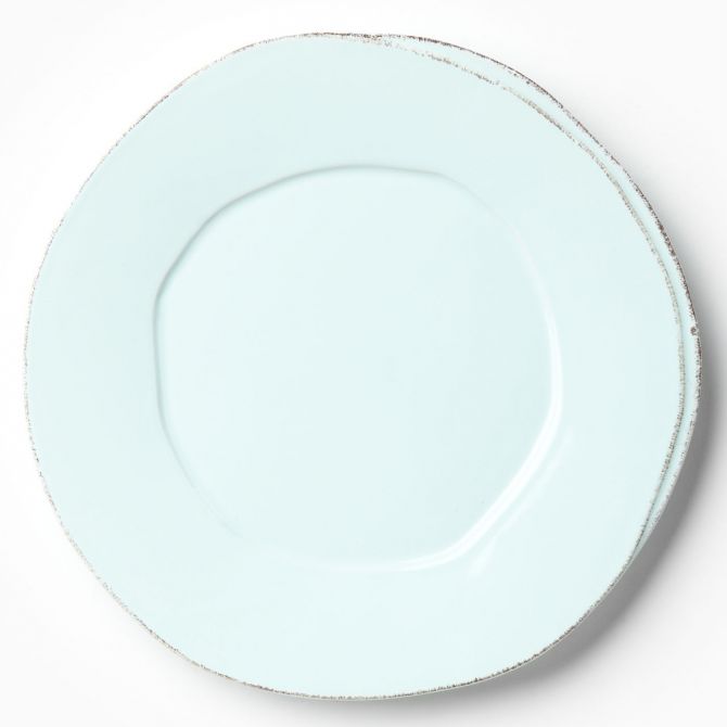 Vietri Lastra Aqua Dinner Plate