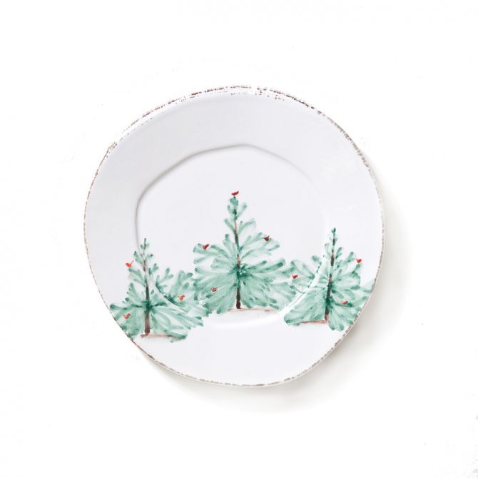 Vietri Lastra Holiday Salad Plate