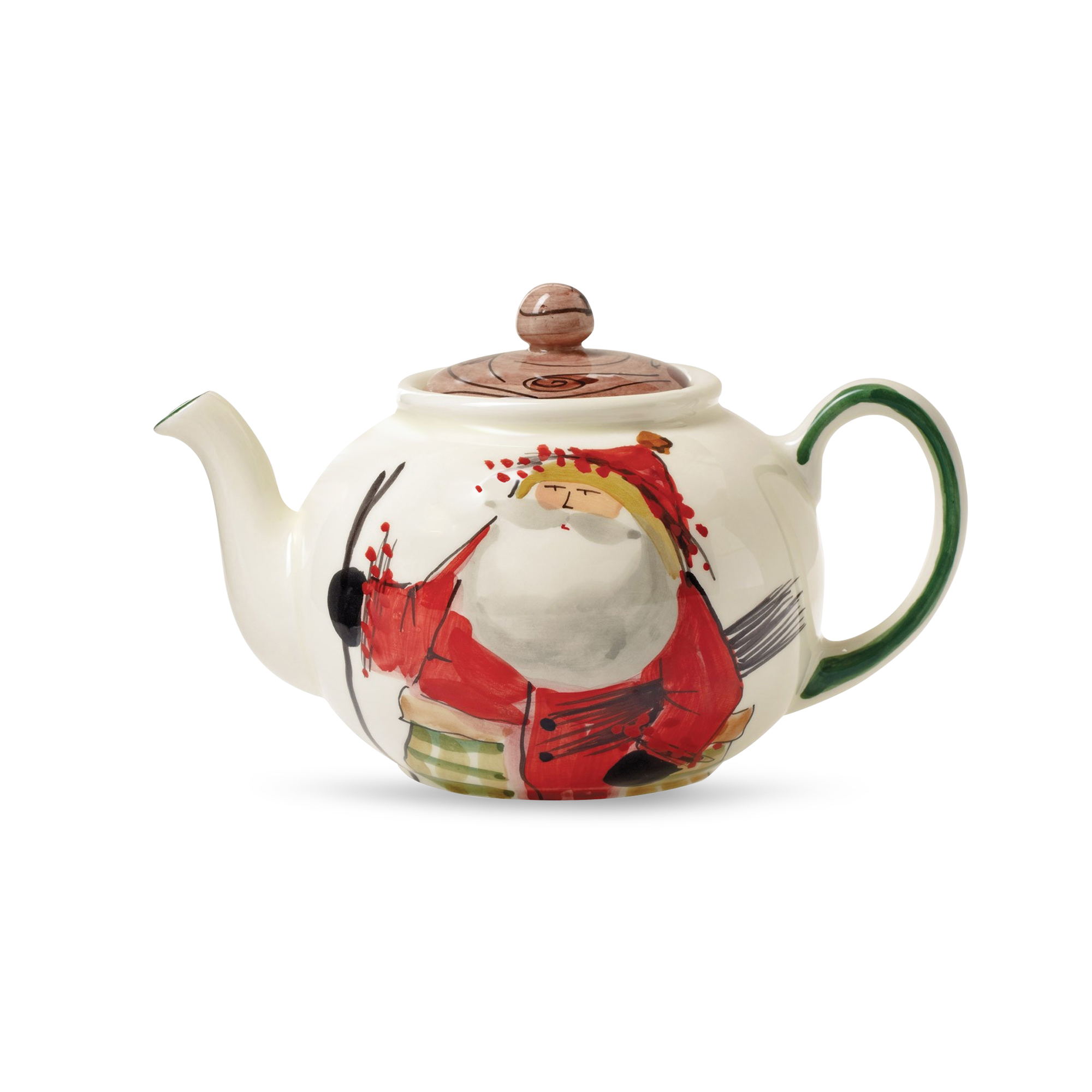 Vietri Old St. Nick Teapot | Borsheims