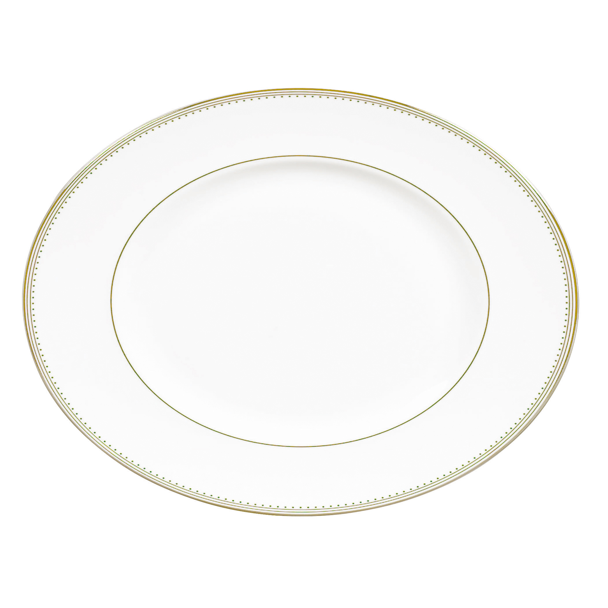 Vera Wang Golden Grosgrain Oval Platter, 13.75