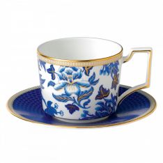 Wedgwood Hibiscus Teacup & Saucer Set