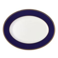 Wedgwood Renaissance Gold Oval Platter, 13.75"