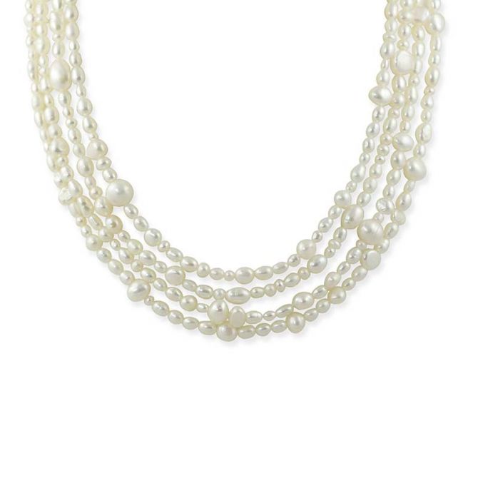 White Fresh Water Pearl Necklace