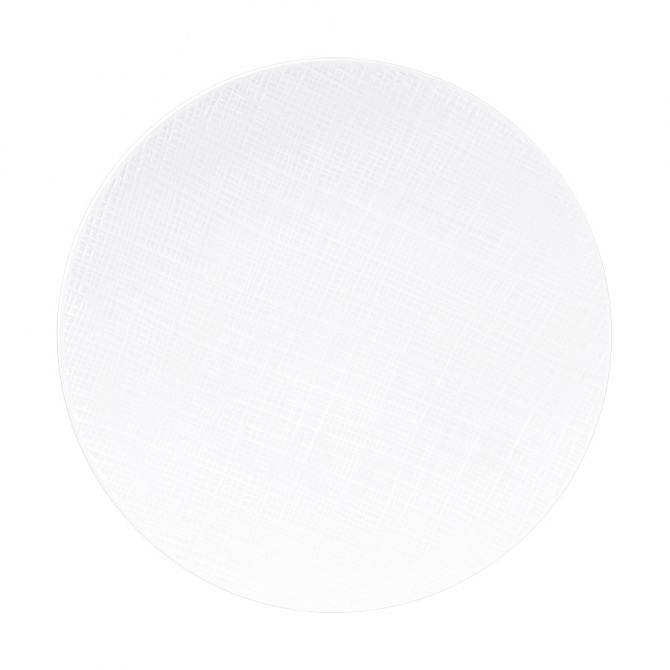 Bernardaud Organza White Coupe Service Plate