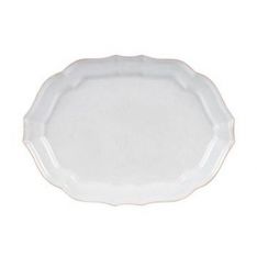 Casafina Impressions Linen White Oval Platter