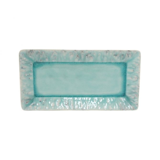 Costa Nova Madeira Blue Rectangular Tray, 13.25"