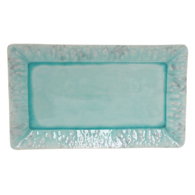 Costa Nova Madeira Blue Rectangular Tray, 15"