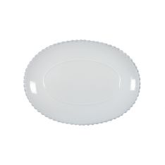 Costa Nova Pearl White Oval Platter, 13"
