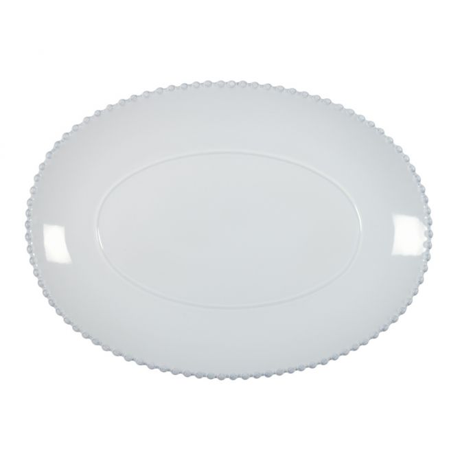 Costa Nova Pearl White Oval Platter, 15"