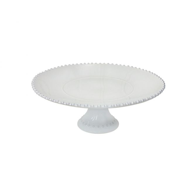 Costa Nova Pearl White Cake Stand, 13"