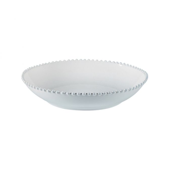 Costa Nova Pearl White Salad Bowl, 13.5"