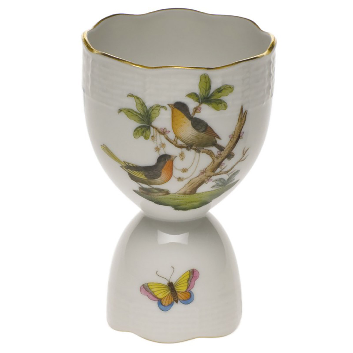 Herend Rothschild Bird Double Egg Cup, 4