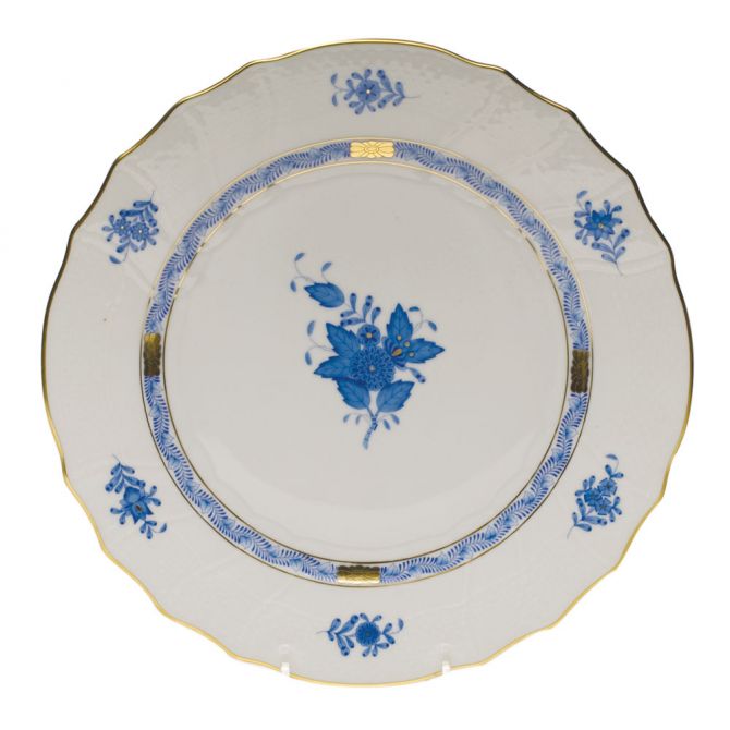 Herend Chinese Bouquet Blue Dinner Plate