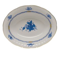 Herend Chinese Bouquet Blue Open Oval Vegetable Dish