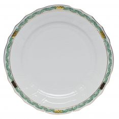 Herend Chinese Bouquet Garland Green Dinner Plate