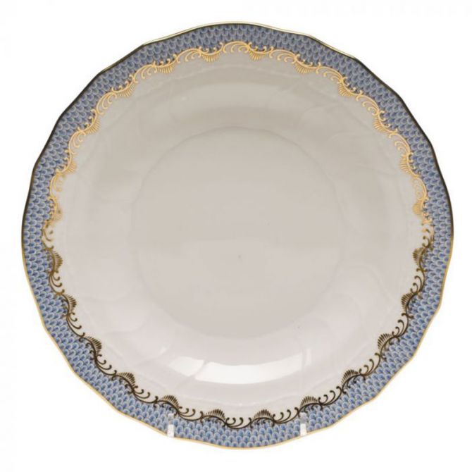 Herend Fish Scale Light Blue Dessert Plate