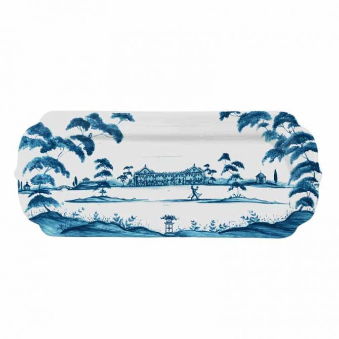 Juliska Country Estate Delft Blue Hostess Tray, Garden Party