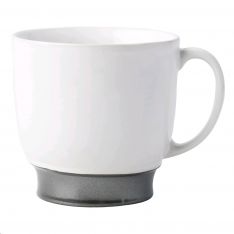 Juliska Emerson Coffee Cup, White/Pewter
