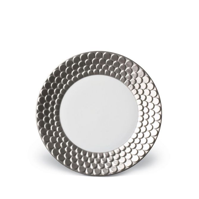 L'Objet Aegean Dessert Plate, Platinum