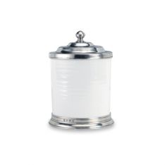 Match Pewter Convivio Classic White Canister, Small